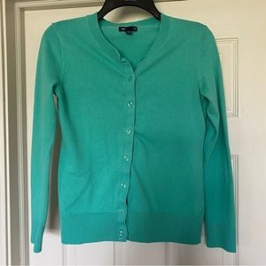 Gap teal cardigan size medium